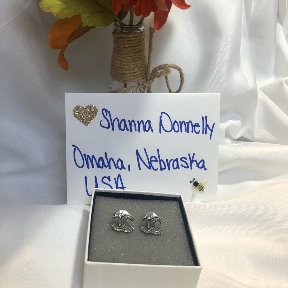 CHANEL studded earrings